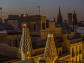 Barcelona 31/7/2014  Vistas de Barcelona desde la terraza del Palau Guell
Foto de Julio Carbó